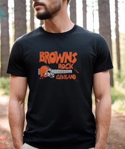 Cleveland Browns football NFL guitar rock shirt