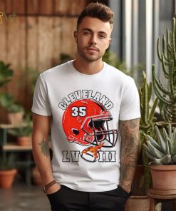 Cleveland Browns super bowl LVIII helmet shirt