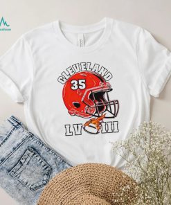 Cleveland Browns super bowl LVIII helmet shirt