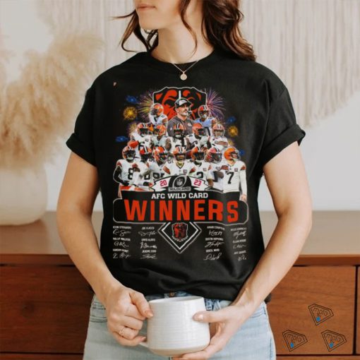 Cleveland Browns team 2023 2024 afc wild card winners signature shirt