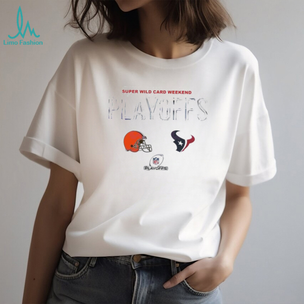 Cleveland Vs Texans 2023 Super Wild Card Playoffs NFL Shirt Cleveland Vs Texans 2023 Super Wild Card Playoffs NFL Shirt