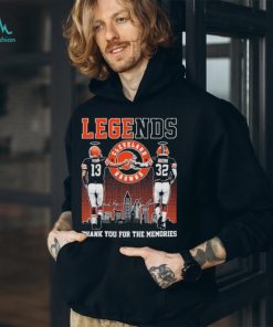 Cleveland browns legends ryan brown skyline thank you for the memories signatures 2024 shirt