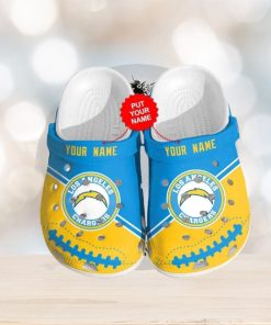 Clog Shoes NFL Football Los Angeles Chargers Personalized Crocs