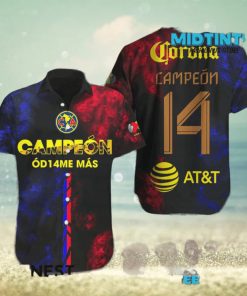 Club America Soccer Team Liga MX Hawaiian Shirt