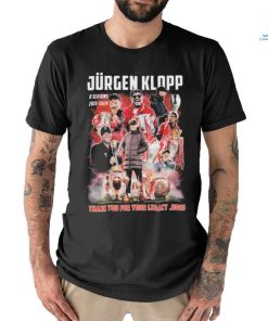 Coach Jurgen Klopp 8 Season At Liverpool 2015 2024 Thank You For Your Legacy, Boss Shirt