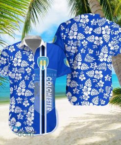 Colchester United Logo Tropical Hawaiian Shirt Beautiful Patterns