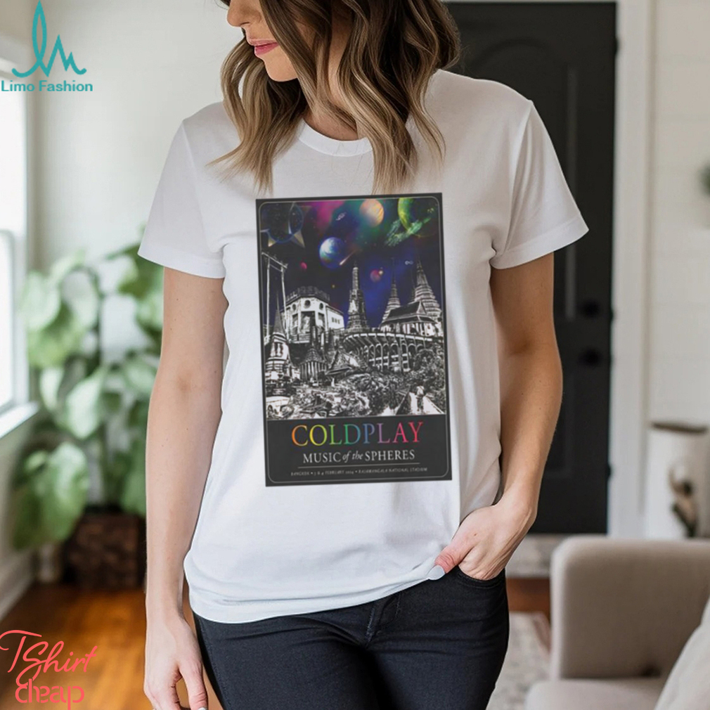 Coldplay Tour 2024 Bangkok poster shirt Coldplay Tour 2024 Bangkok poster shirt