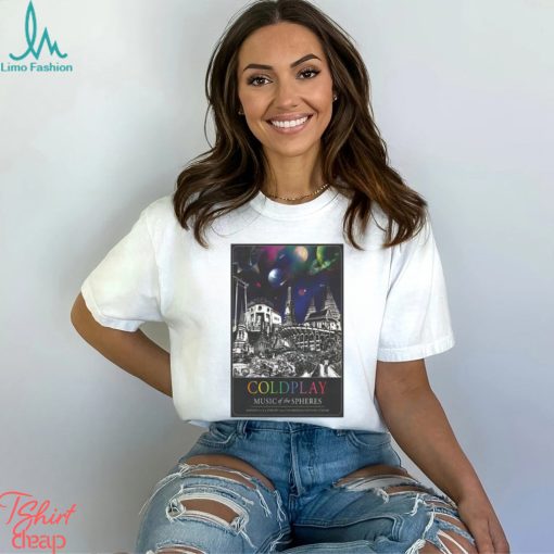 Coldplay Tour 2024 Bangkok poster shirt
