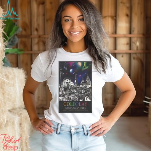 Coldplay Tour 2024 Bangkok poster shirt