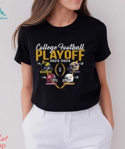 College Football Playoff 2024 CFP 4 Team Helmets T Shirt