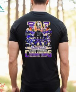 College Football Playoff National Championship 2024 Washington Huskies Team Champions Signatures Unisex T Shirt