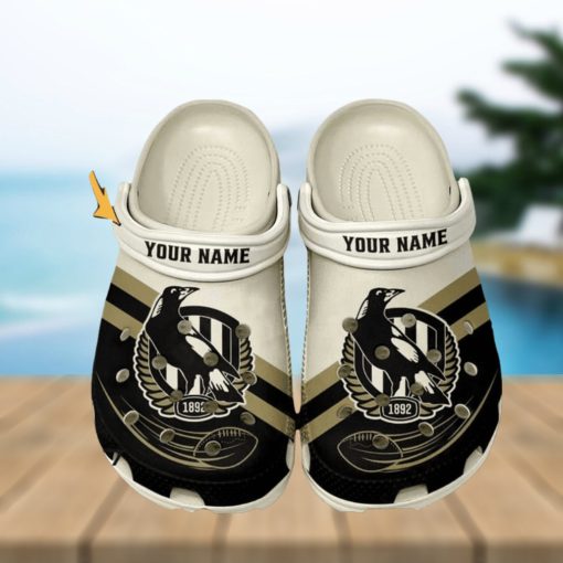 Collingwood Football Club AFL Classic Custom Name Crocs Clogs Shoes