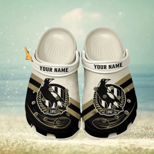 Collingwood Football Club AFL Classic Custom Name Crocs Clogs Shoes