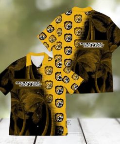 Colorado College Tigers Coconut Tree Aloha 3D Hawaiian Shirt For Fans Men And Women Gift