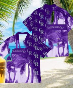 Colorado Rockies Coconut Tree Aloha 3D Hawaiian Shirt For Fans Men And Women Gift