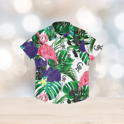 Colorado Rockies Flamingo Hawaiian Shirt