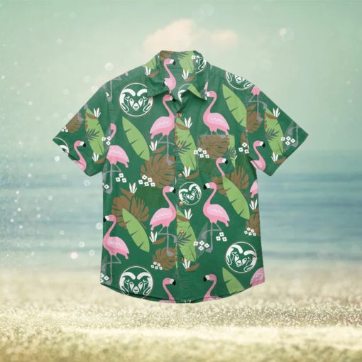 Colorado State Rams Floral Hawaiian Shirt