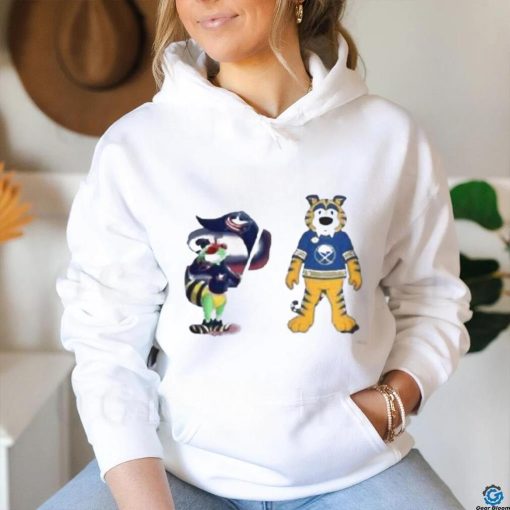 Columbus Blue Jackets Vs Buffalo Sabres Nhl Mascot T Shirt