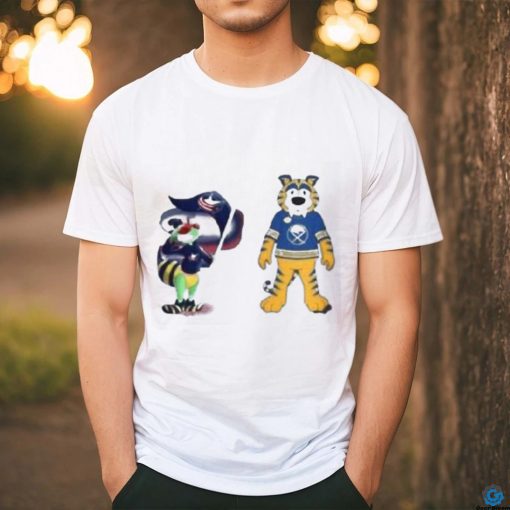 Columbus Blue Jackets Vs Buffalo Sabres Nhl Mascot T Shirt