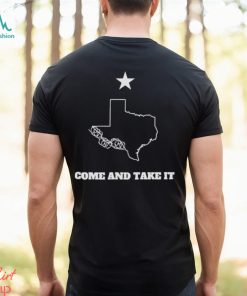 Come and Take It Razor Wire Texas Map Shirt