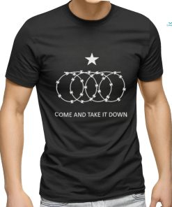 Come and Take it Down Texas Barb Razor Wire Shirt