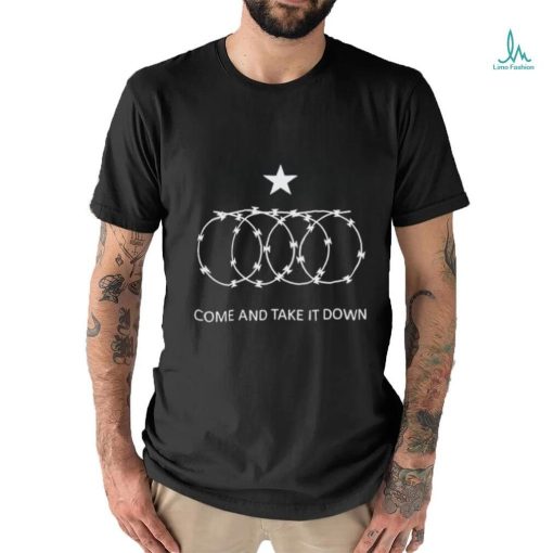 Come and Take it Down Texas Barb Razor Wire Shirt