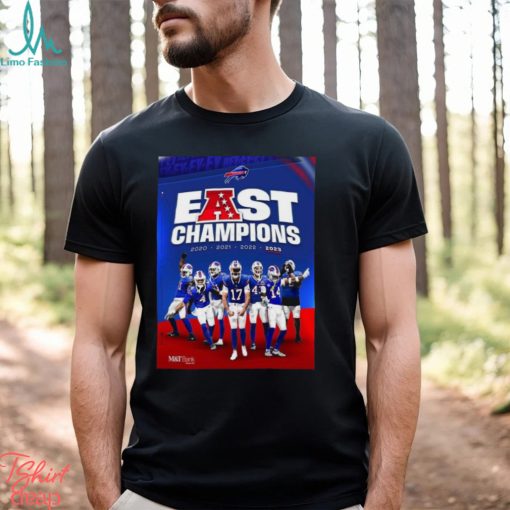 Congrats Buffalo Bills Are The 2024 AFC East Champions NFL Playoffs Season 2024 4 Times Shirt