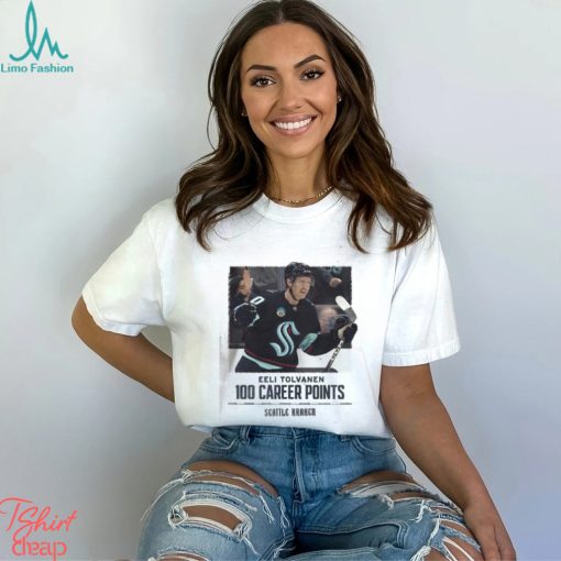 Congrats Eeli Tolvanen From Seattle Kraken Earns 100th Career NHL Point Essentials T Shirt