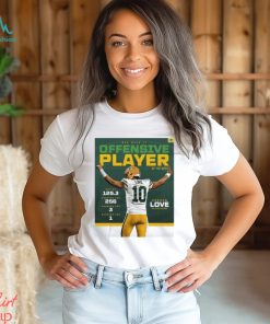 Congrats Jordan Love Green Bay Packers Has Been Named The NFL Offensive Player Of The Week Rating Point Classic T Shirt