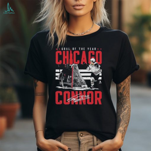 Connor Bedard Chicago Goal Of The Year signature shirt