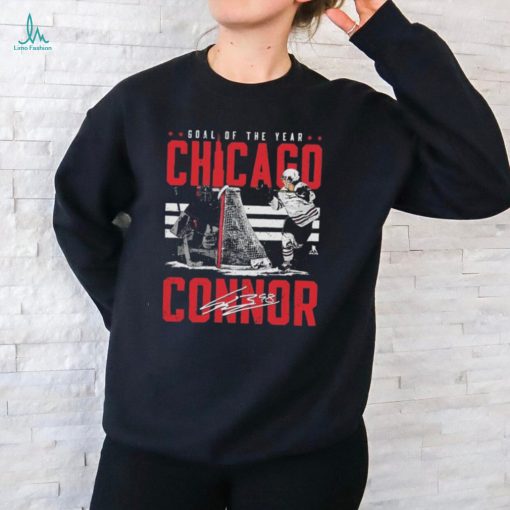 Connor Bedard Chicago Goal Of The Year signature shirt