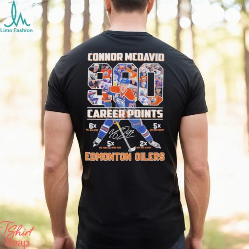 Connor Mcdavid 900 Edmonton Oilers signatures 2024 shirt