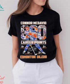 Connor Mcdavid 900 Edmonton Oilers signatures 2024 shirt