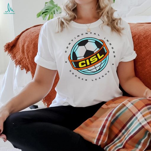 Continental Indoor Soccer League CISL Logo t shirt