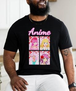 Cool Pink Anime Girl Tees T shirt