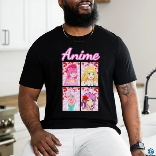 Cool Pink Anime Girl Tees T shirt