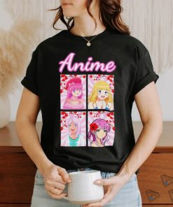 Cool Pink Anime Girl Tees T shirt