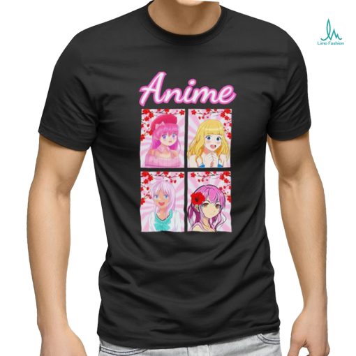 Cool Pink Anime Girl Tees T shirt