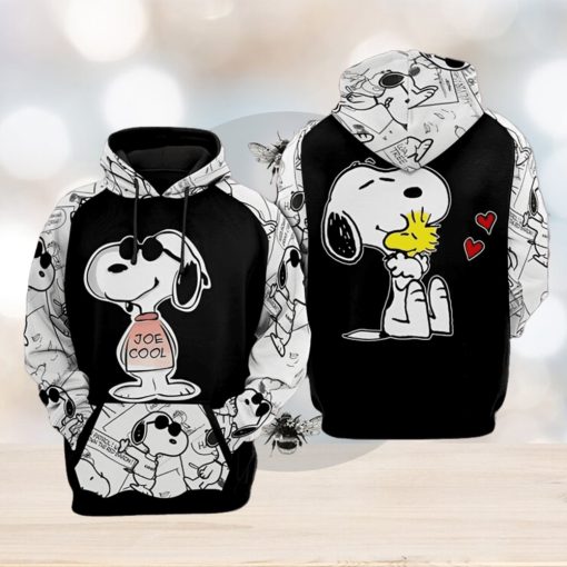 Cool Snoopy comic Full Printed 3D Hoodie