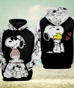 Cool Snoopy comic Full Printed 3D Hoodie