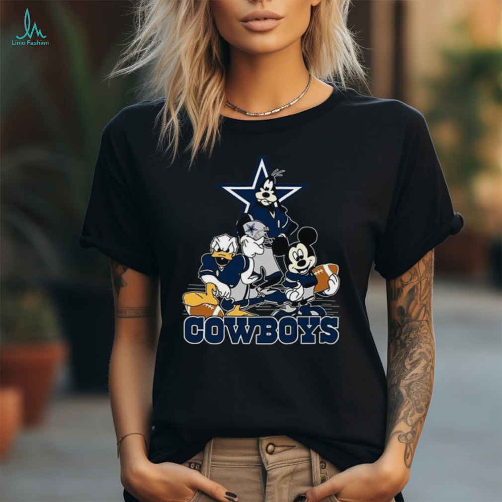 Cowboys NFL Mickey Mouse Football T Shirt Cowboys NFL Mickey Mouse Football T Shirt
