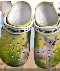 Crazy Chihuahua Lady Gift Classic Crocs Clogs for Chihuahua Fans