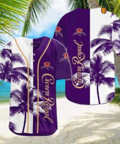 Crown Royal Whiskey Tropical Coconut Trees Baseball Jersey
