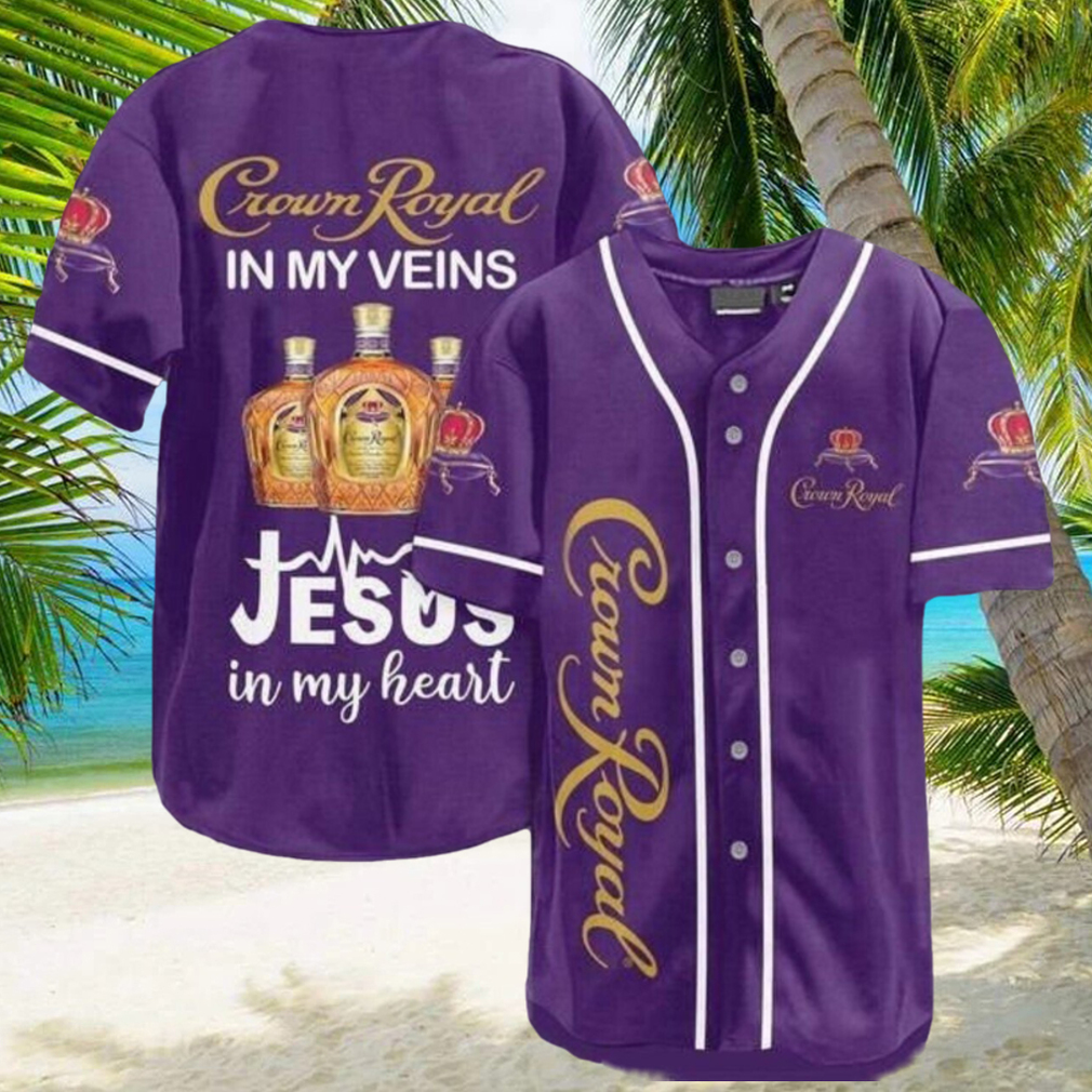 Crown Royal Whiskey Veins Themed Baseball Jersey Royal Drinker Crown Royal Whiskey Veins Themed Baseball Jersey Royal Drinker