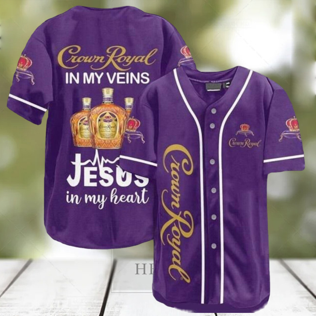 Crown Royal Whiskey Veins Themed Baseball Jersey Royal Drinker Crown Royal Whiskey Veins Themed Baseball Jersey Royal Drinker