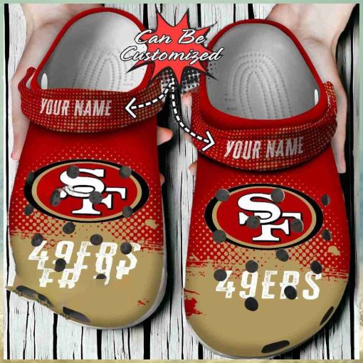 Custom 49ers Red Zone Crocs