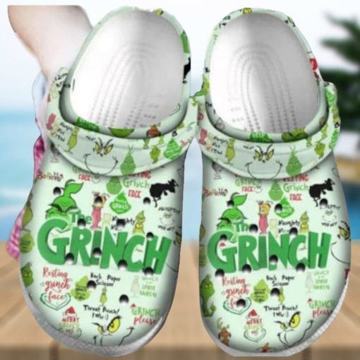 Custom Christmas Grinch Shoes Crocs