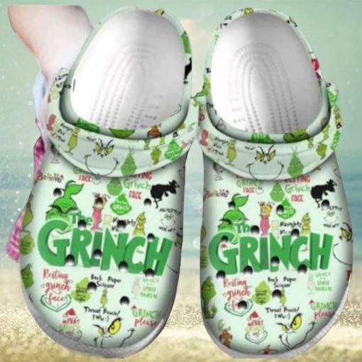 Custom Christmas Grinch Shoes Crocs