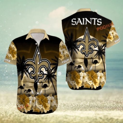 Custom Design Celebrating New Orleans Saints Hawaiian Shirt