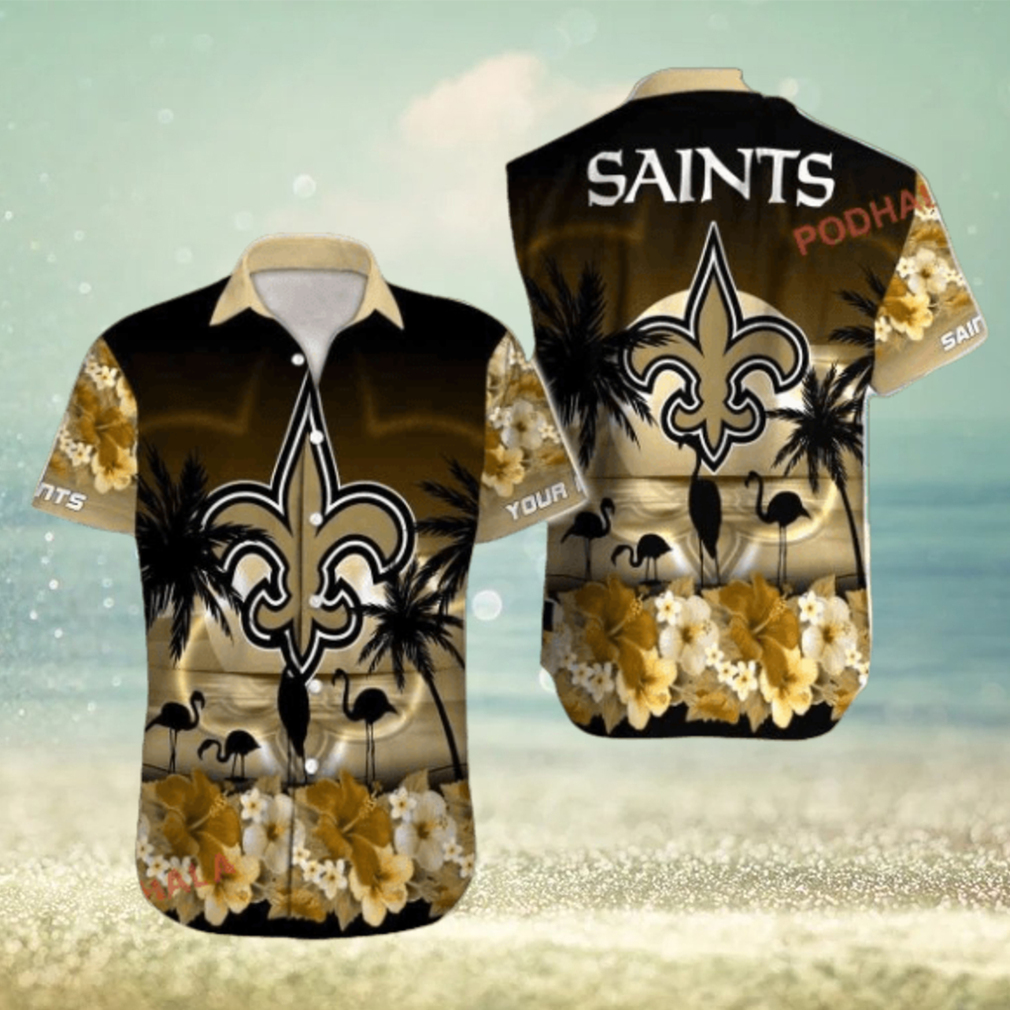Custom Design Celebrating New Orleans Saints Hawaiian Shirt Custom Design Celebrating New Orleans Saints Hawaiian Shirt